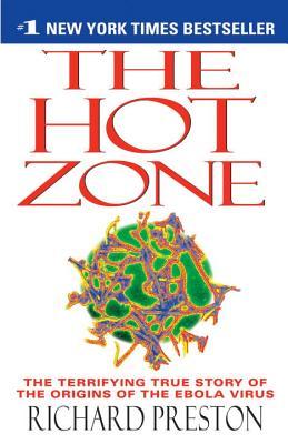 A book cover for The Hot Zone by Richard Preston